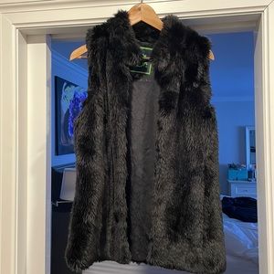 Faux fur vest